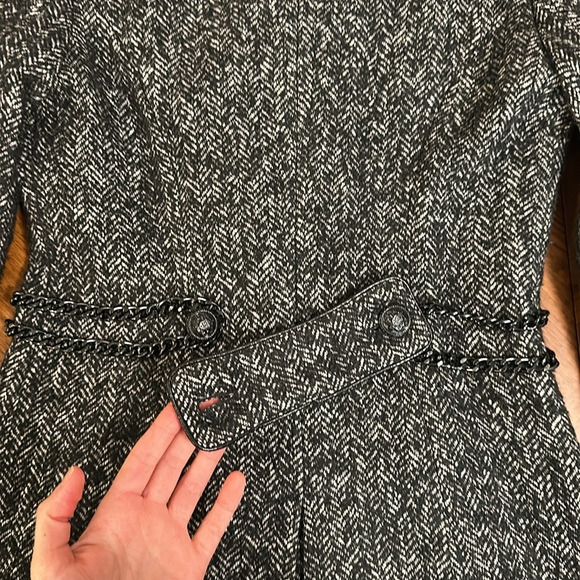 Guess Wool Blend Herringbone Peacoat - XS - Picture 17 of 17